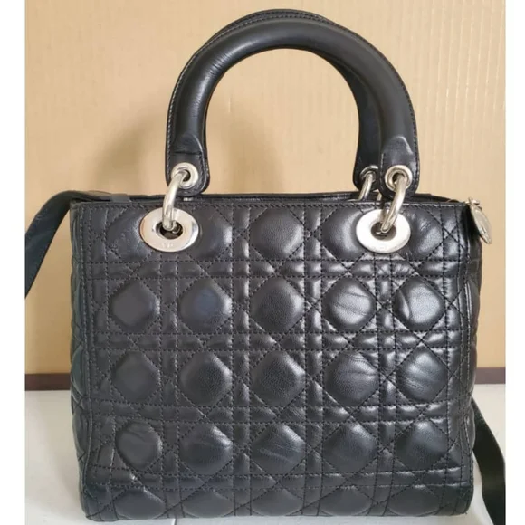 CHRISTIAN DIOR Cannage Lady Dior Bag - Picture 4 of 12